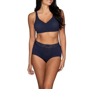 Vanity Fair Radiant Women's Light and Luxe Brief Underwear, 3-Pack